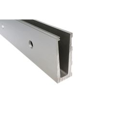 Aluprofil Ganzglasgeländer, U-Profil