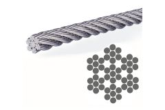 V4A-Litzenseil D= 5 mm Auf Spule 25 m