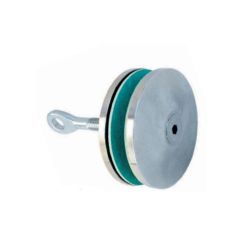 V4A-Glashalter d=80mm f&uuml;r Bohrung 25mm