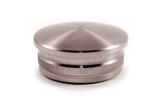 V4A Endkappe oval. hohl 33.7 x 2.0