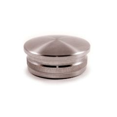 V4A Endkappe oval. hohl 33.7 x 2.0