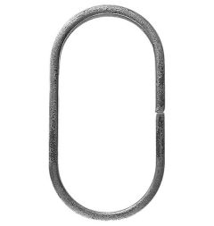 Oval Ring 12x6 mm. Bxh 100 x 190 mm
