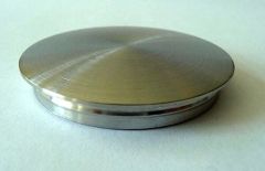 VA-Endkappe oval für Rohr 33,7 x 2 mm