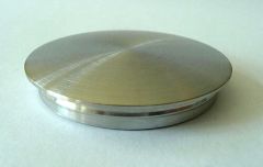 VA-Endkappe oval für Rohr 42,4 x 2 mm
