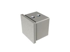 V2A-Endkappe für Nutrohr 40x40x1,5mm
