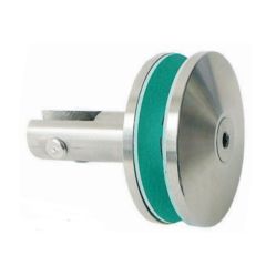 V4A-Glashalter d=80mm,f. Bohrung 25
