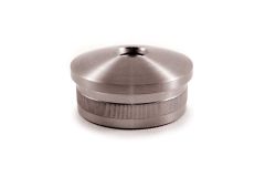 VA-Endkappe oval für Rohr 42,4x2 mm. M8