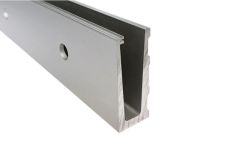 Aluprofil Ganzglasgeländer, U-Profil