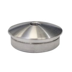 VA-Endkappe oval für Rohr 42,4 x 3 mm. M