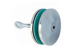 V4A-Glashalter d=80mm,f. Bohrung 25