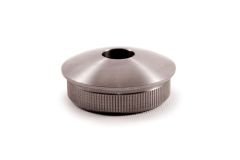 VA-Endkappe oval für Rohr 42,4 x 2 mm