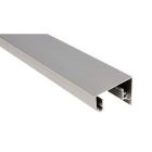 Aluprofil Ganzglasgeländer, F-Profil