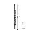 Zwischenstab 12x12-1000mm glatt