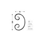 C-Schnecke  95x150mm/12x 6mm