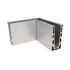 Aluprofil Ganzglasgeländer, U-Profil