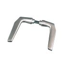 ALU-F1-Drückerpaar inkl. Stift 8x8 mm