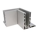 Aluprofil Ganzglasgeländer, F-Profil