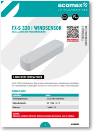 Montageanleitung FX-S 320 i Windsensor