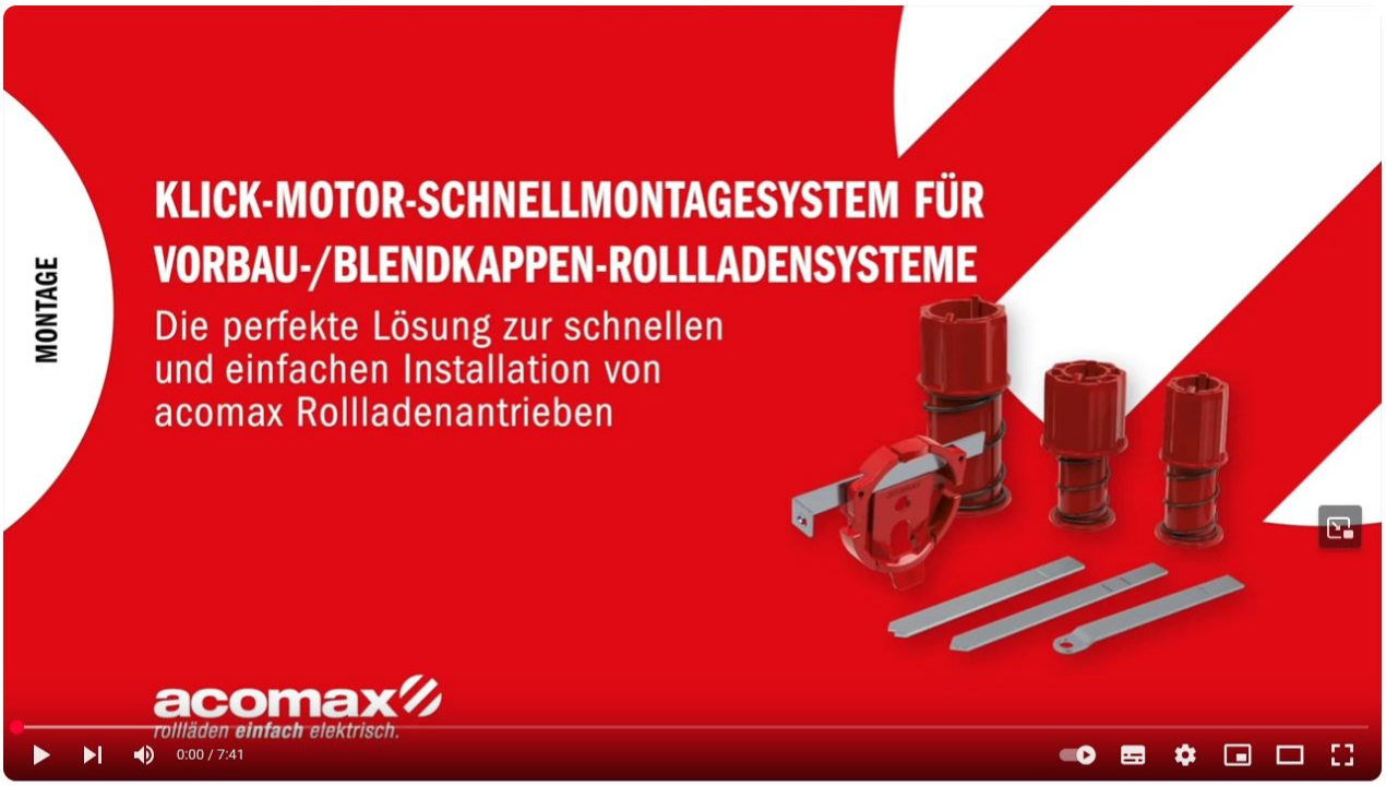 Montageanleitung KLICK-Set Montage Vorbau-/Blendkappen-Rollladensysteme