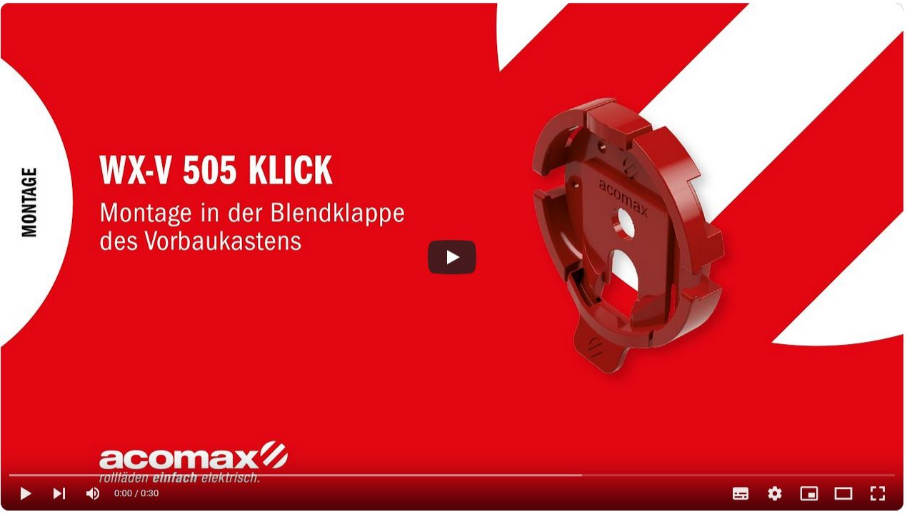 Montageanleitung KLICK-Set WX-V 505 Klick