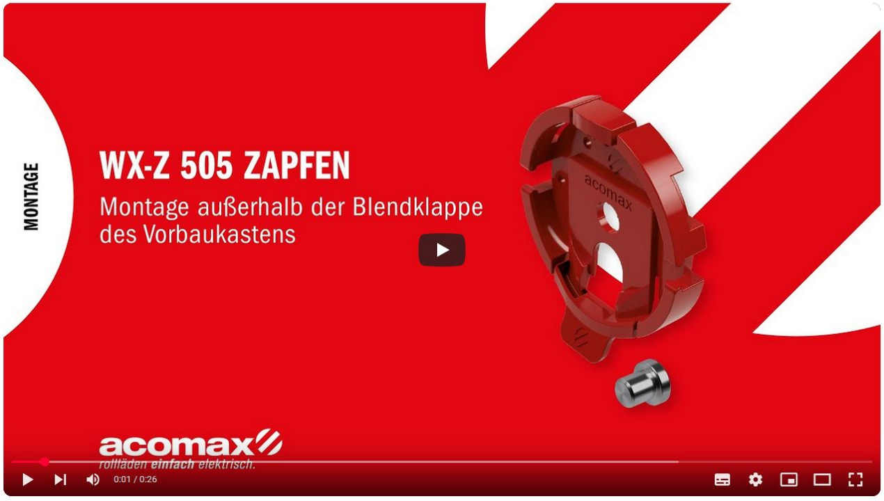 Montageanleitung KLICK-Set Montage WX-V 506 Winkel