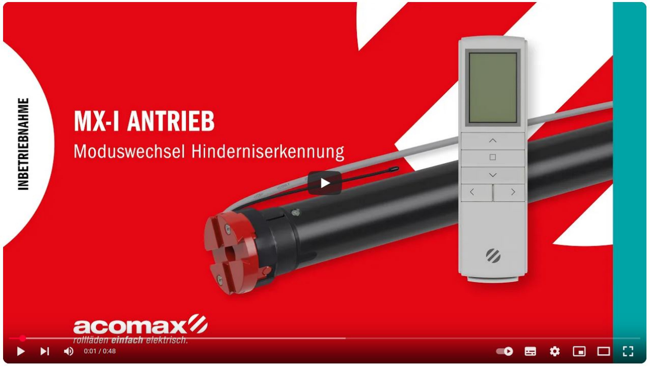 MX-R Manuelle Endlageneinstellung