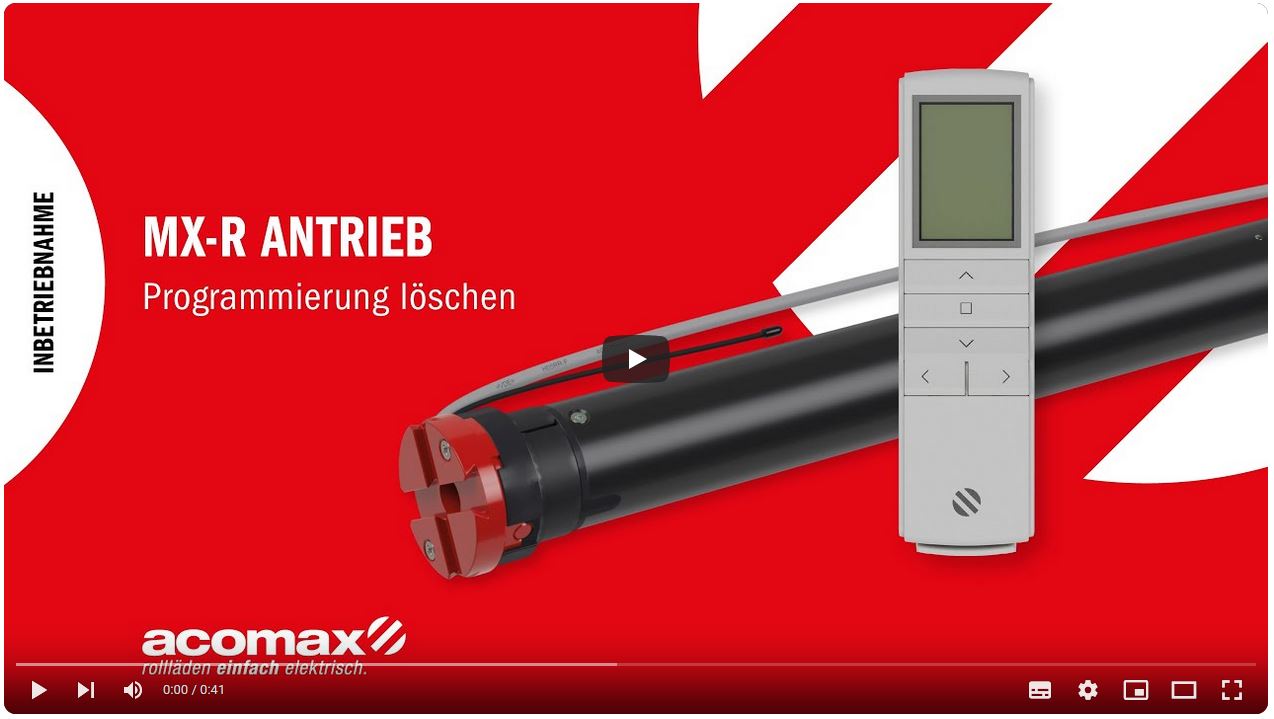 MX-R Zwischenposition einstellen