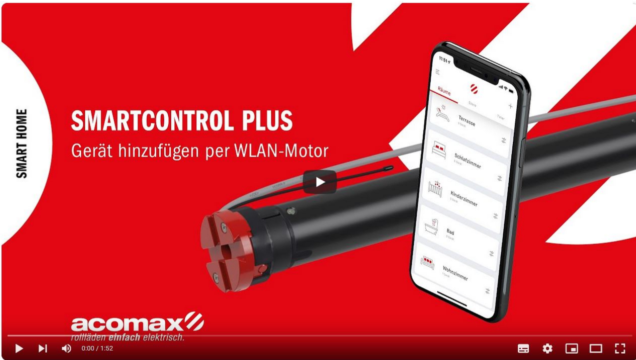 SmartControl Gerät hinzufügen per Motor (WLAN)
