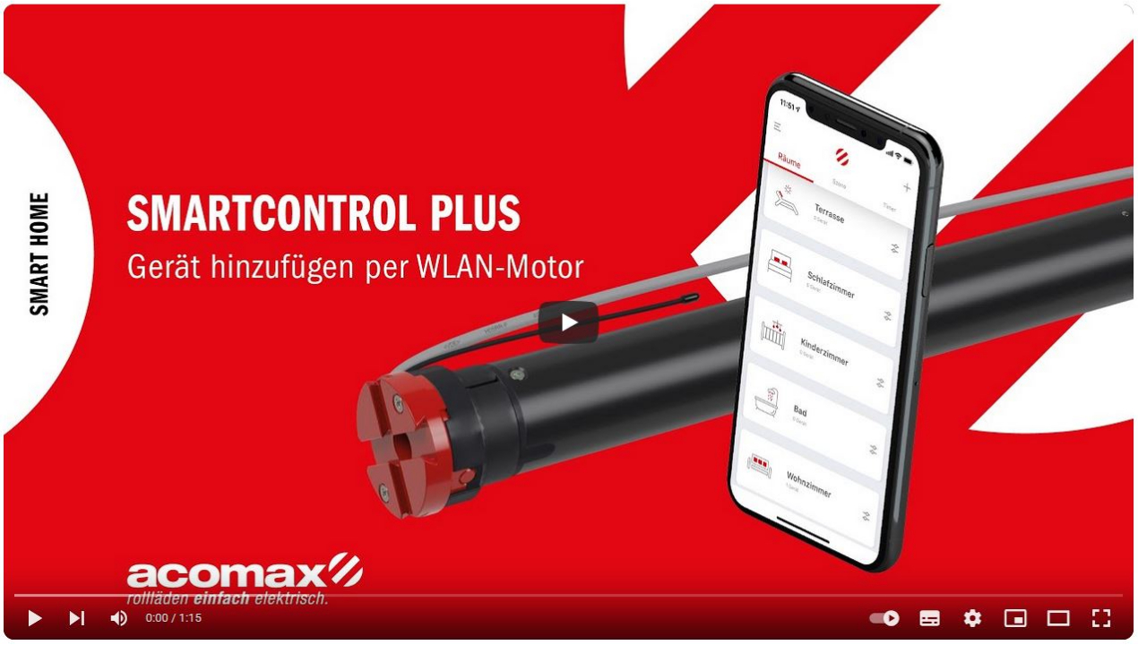 SmartControl Gerät hinzufügen per Sender (WLAN)