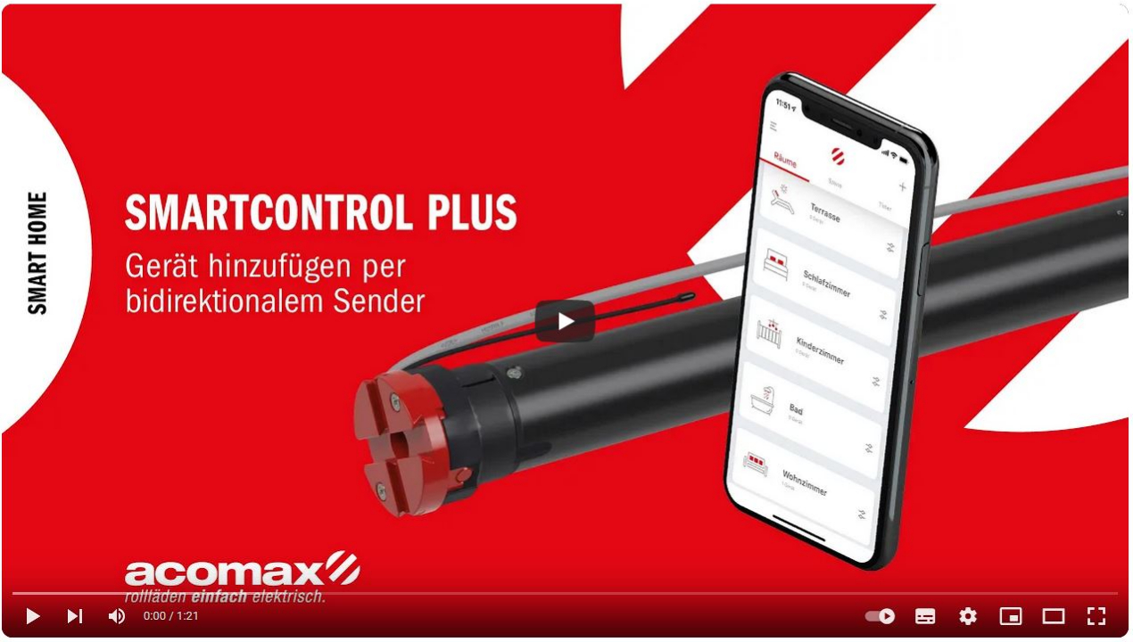 SmartControl Gerät hinzufügen per bidirektionalem Sender