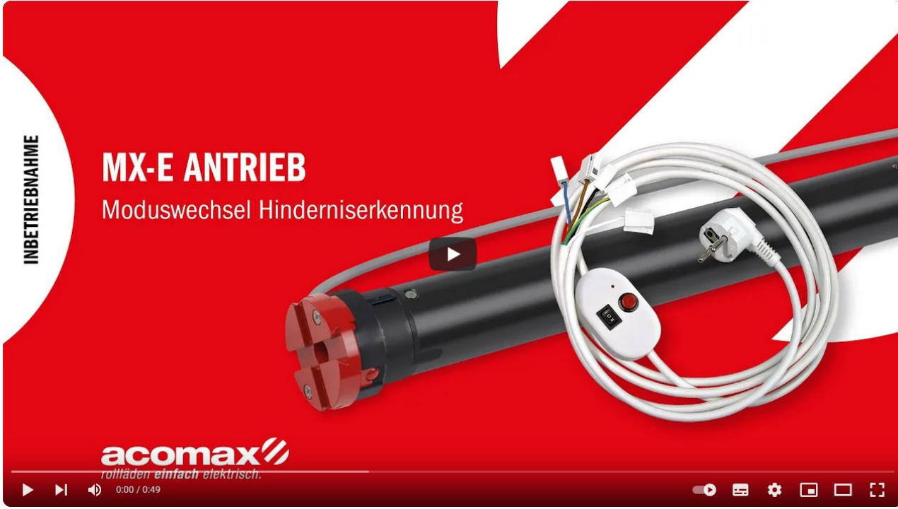 Montageanleitung Elektroantrieb MX-E 
