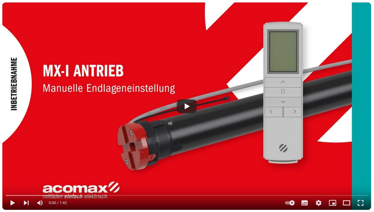 Montageanleitung Elektro-Funkantrieb mit WLAN-Modul MX-I 